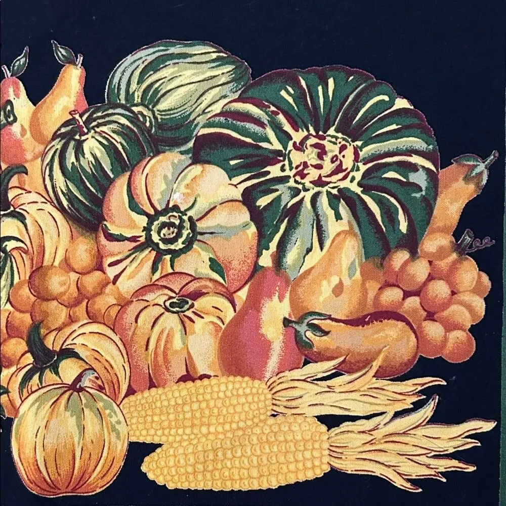 April Cornell for Sur La Table Autumn Harvest Pumpkin Placemats, Set of 6